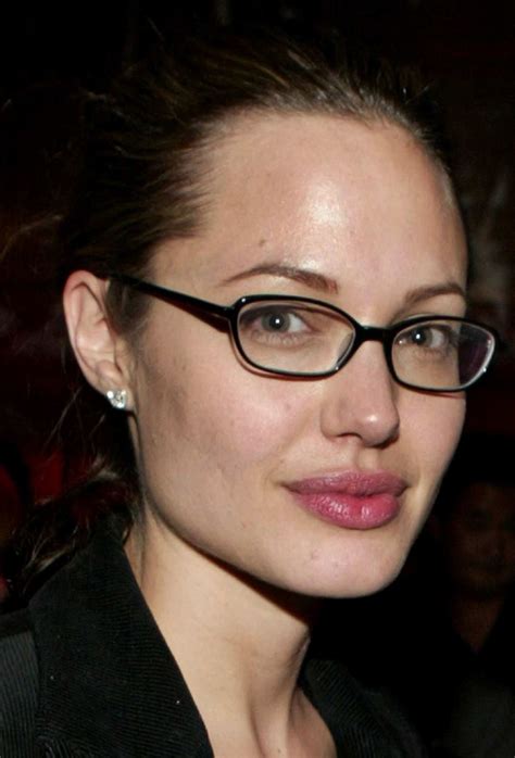 angelina jolie with glasses